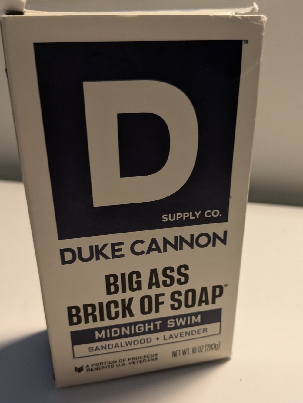 Duke Cannon Big Ass Brick of Soap Midnight Swim Sandalwood Lavender 10oz